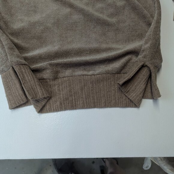 Suzanne Betro Size Small Caramel Colored Lace Up Sweater - Picture 8 of 15